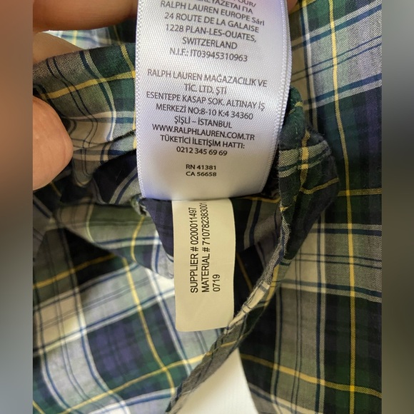 Ralph Lauren Mens Long sleeved Polo button up slim fit shirt - Picture 6 of 7